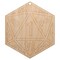 D20 20 Sided Gaming Gamer Dice Critical Fail Unfinished Craft Wood Holiday Christmas Tree DIY Pre-Drilled Ornament